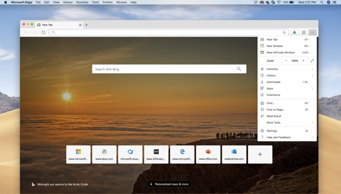 微软为macOS用户推出首个Microsoft Edge预览版