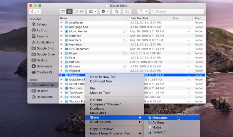 macOS Catalina中的iCloud文件夹共享将推迟到2020年春季推出
