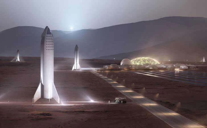 马斯克：在火星上建首个城市需要千艘飞船和20年