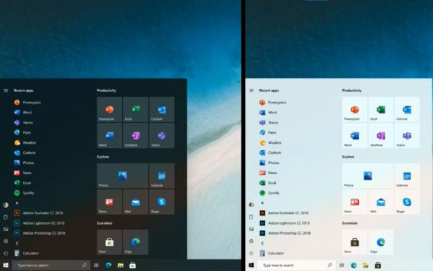 微软披露重新设计的Windows 10开始菜单